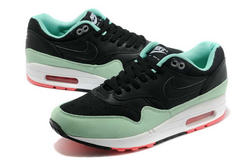 Nike Air Max 1 87 fourrure Chaussures Hommes Noir Bleu (1)